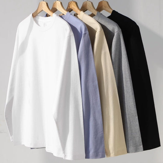 Early Autumn Western Style Basic Base Shirt For Men