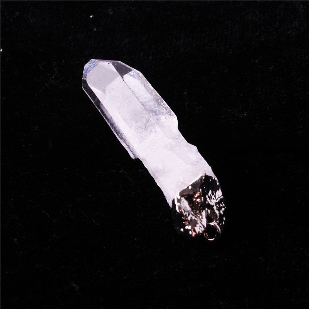 Natural Irregular Surface With Uneven Transparent Crystal Pendant