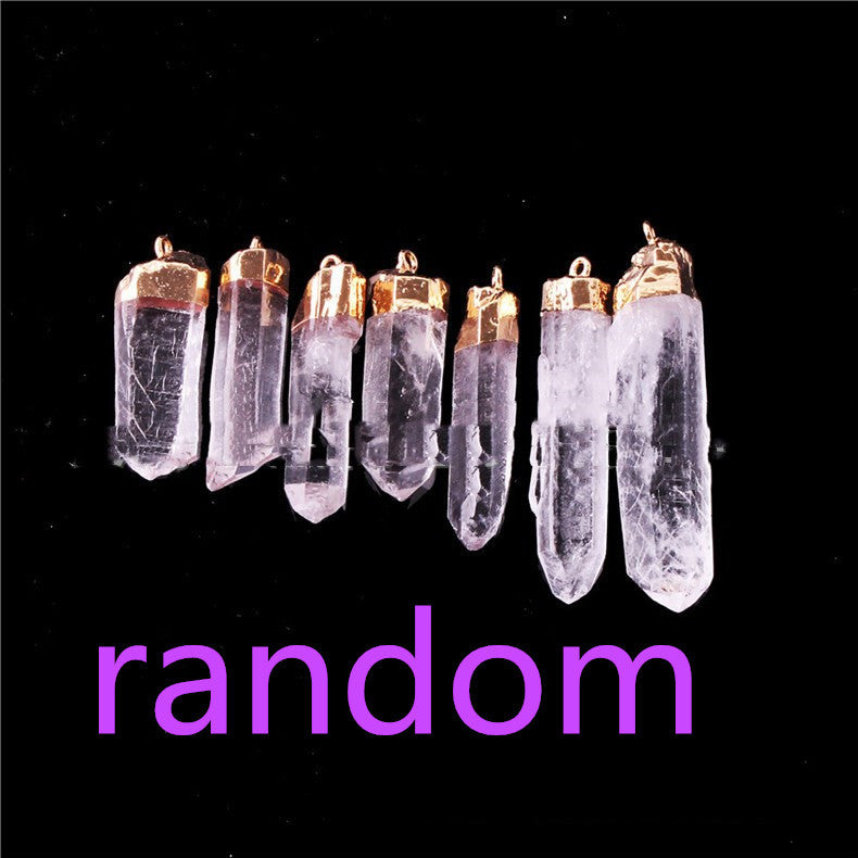 Natural Irregular Surface With Uneven Transparent Crystal Pendant